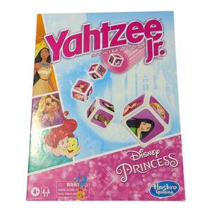 Yahtzee Jr. Disney Princess Edition-Board Game Kids Activities Family Game-Used